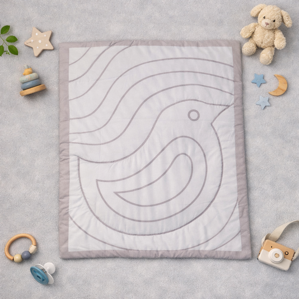Baby Comfortor Quilt- The Bird Design